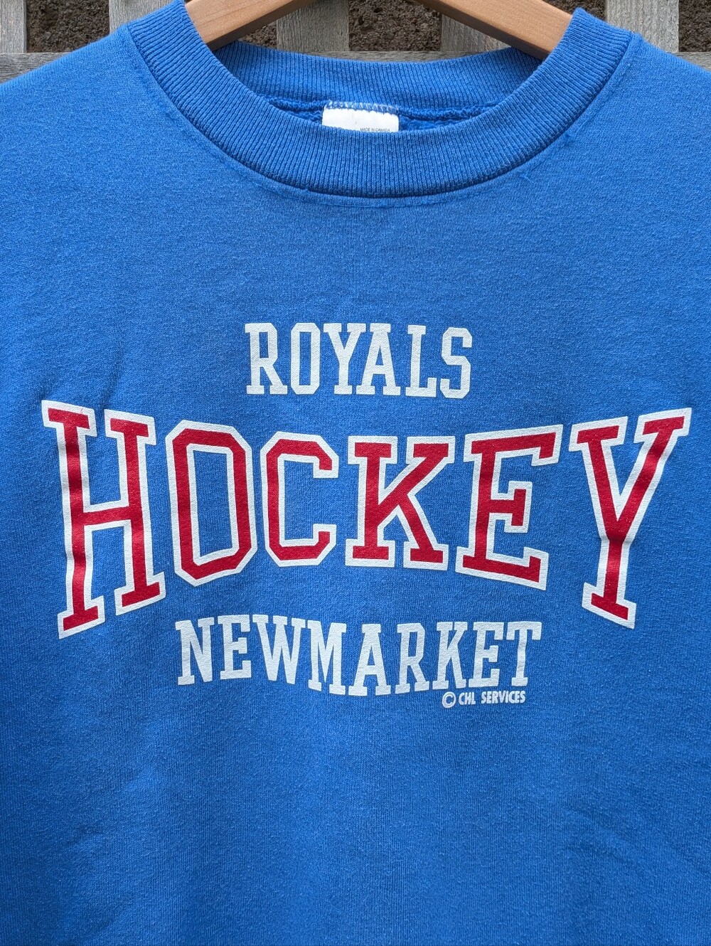 Vintage Newmarket Royal Hockey Crewneck Sweatshirt Adult Large Sweater OHL CHL